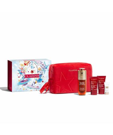Buy Clarins NEW Double Serum - Anti Aging Face Serum for All Skin Types | Firm Smooth Boost Radiance & Refine Pores | 24H Hydration | Super Restorative Set - Buy Online on SooperMarket.com