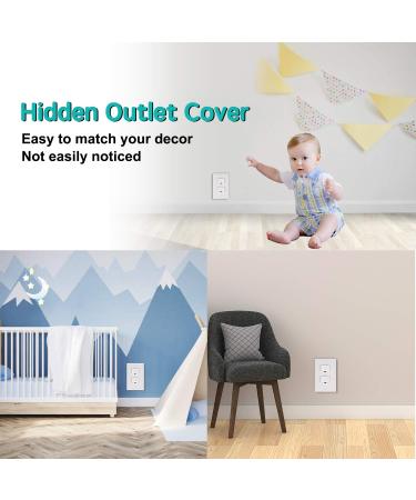 Baby Proofing Outlet Covers (40 Pack) - Child Proof Outlet Plug Covers with Hidden Pull Handle - Prevent Electric Shock Hazard - Outlet Protector for Kids Safety - Buy Online on SooperMarket.com