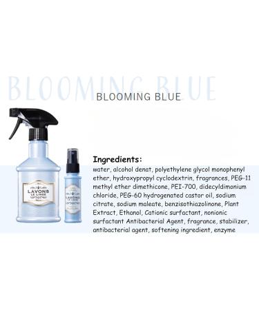 Japanese Fabric Deodorizer Spray - Premium Freshener for Kids Pets & Sensitive Skin | Smell Remover for Carpets & Couches - Blooming Blue 370mL - Buy Online on SooperMarket.com
