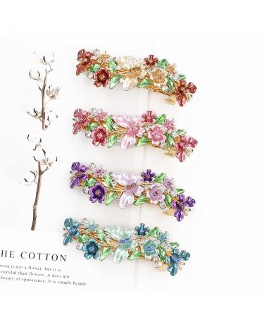 inSowni 4 Pack Luxury Glitter Butterfly Rhinestone Hair Clips for Women and Girls - Buy Online on SooperMarket.com