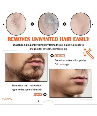 Intimate Hair Removal Cream for Men | Easy Application & Durable Formula | Flawless Depilatory Cream for All Skin Types - Black Box - Buy Online on SooperMarket.com