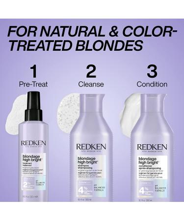 Redken Blondage High Bright Pre Treatment - Brightens Blonde Hair Instantly - Vitamin C Enhanced 8.5oz - Buy Online on SooperMarket.com