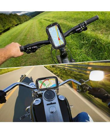 Shop LKEVREG Waterproof 360 Rotatable Mobile Phone Holder for Motorcycles & Bikes | Fits 4.5-6.7 Inch Smartphones - Buy Online on SooperMarket.com