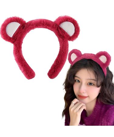 REYIN-CHHN Bear Ears Headband Bear Head Headband Cute 3D Bear Cony Ear Headband Party Headwear Hair Accessories