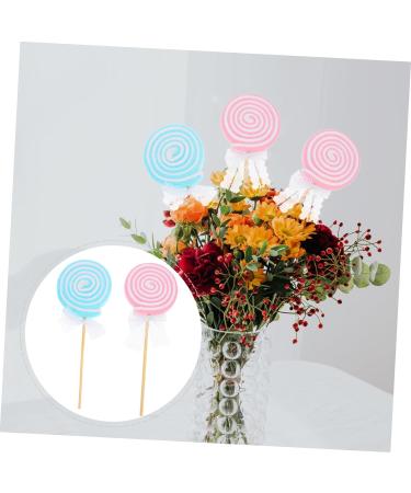 Warmhm 4 Pcs Lollipop Cosplay Party Supplies Fairy Accessories Wedding Favors Toy for Kids Princess Fairy Wand Girl Fairy Wand Cake Pop Ornament Wooden Toys Plush Toy Wool Felt Bouquet - Buy Online on SooperMarket.com