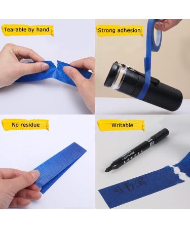 3PCS Premium Blue Painters Tape - 0.94in x 65ft - Masking Tape for DIY Crafts, Arts, Painting - Easy Removal & Adhesive Backing - Ideal for Decoration, Labeling, Packing - Home Essential - Buy Online on SooperMarket.com