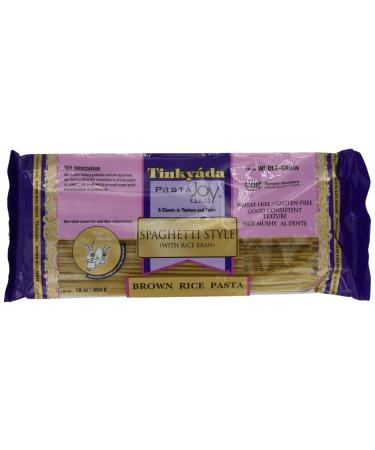 Tinkyada Brown Rice Pasta, Spaghetti, 1 Pound (Pack of 12)