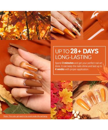 Modelones 20 Colors Gel Nail Polish Kit - Fall Winter Soak Off Set with Glitter Glossy & Matte Top Coats for DIY Manicure at Home A-1 Cozy Campfire - Buy Online on SooperMarket.com