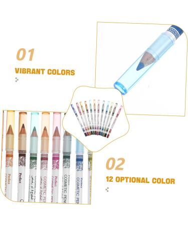 CIMAXIC 12pcs Eyeliner Lip Colour Liner Eye Pencil Eyeshadow Cosmetic Pen Makeup - Buy Online on SooperMarket.com