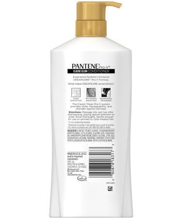 Buy Pantene Pro-V Classic Clean Conditioner 23.7 Fl Oz - Nourishing Hair Care for Shine & Softness - International Shipping Available - Buy Online on SooperMarket.com