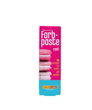 Decocino color paste pink-20 g-food coloring ideal for coloring cakes fondant and creams-azo-free and gluten-free 20 g (1 Pack) pink