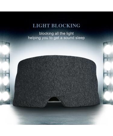 Silk Cotton Luxury Sleep Mask - 100% Light Blockout for Sleeping, Travel, Yoga - Soft Mulberry Eye Shade for Men and Women - Buy Online on SooperMarket.com