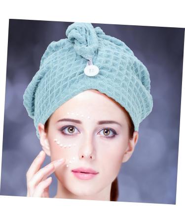 Cabilock Quick Drying Shower Cap Shower Cap Large Hair Cap Towel Turban Shower Essentials for Women Turbans for Women Bath Shower Cap Hair Drying Towel Quick Drying Bath Cap Head Bath Cap Blue 65.00X25.00X0.50CM - Buy Online on SooperMarket.com