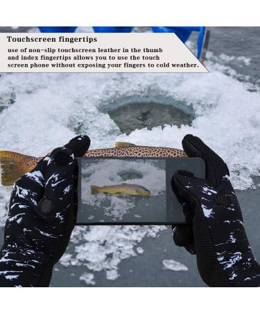 Drasry Neoprene Fishing Gloves - Touchscreen, 3 Cut Fingers, Waterproof - Men and Women - Medium - Buy Online on SooperMarket.com