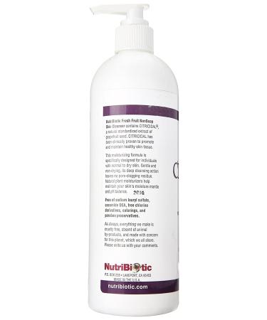 NutriBiotic Fresh Fruit Skin Cleanser - Non-Soap 16 fl oz | Natural Skincare - Buy Online on SooperMarket.com