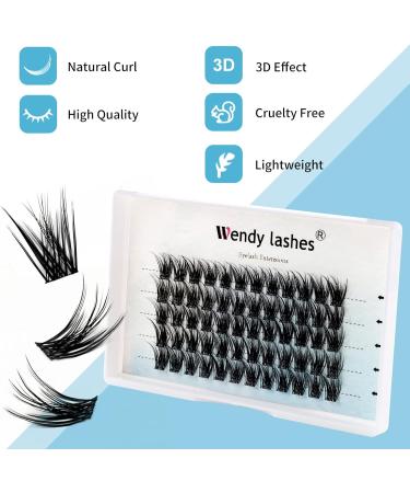 C Curl Cluster Lashes 12mm | Reusable Soft Individual Eyelash Clusters | DIY Lash Extensions | 0.07mm Wide Stem Wispy Clusters | FD-D29-0.07-C-12 - Buy Online on SooperMarket.com