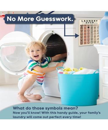 Magnetic Laundry Symbols Laundry Care Guide Convenient Laundry Guide Magnets For Washer Home Washing Laundry Guide Magnet For Home - Buy Online on SooperMarket.com