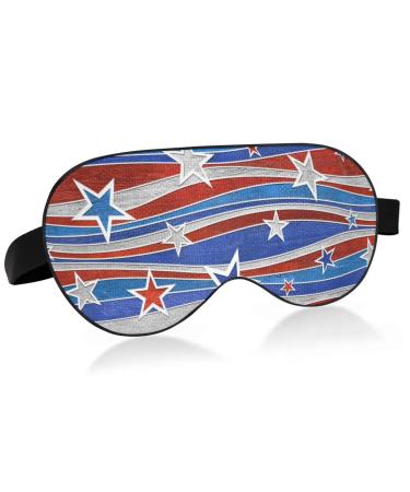 Haskirky Light Blocking Eye Mask Breathable and Adjustable Adult Men and Women Travel on Business Trips Yoga Meditation Light Smooth Comfortable Eye Mask Office Deep Sleep Goodies Blue Red White St