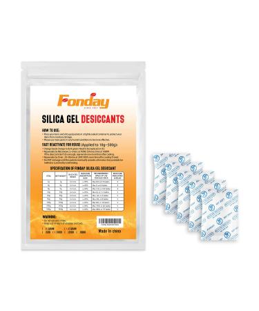 2 Gram 1000 packs Fonday Food Grade Silica Gel Pack Desiccant - Moisture Absorber Desiccant Packet Dehumidifi Pack 2 Gram 1000 Packets 1000