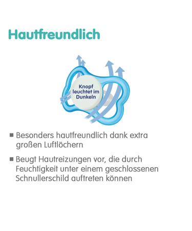 Mam Supreme Night Schnuller 2 Set | Bright Baby Pacifiers for Healthy Dental Development | Prevents Skin Irritation | Includes Pacifier Box | 16+ Months Hedgehog/Universe Bird - Buy Online on SooperMarket.com