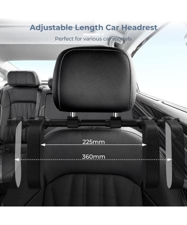Yoocaa Car Headrest Pillow - Adjustable U Shaped Neck Support for Car Seat - Black - Kids & Adults - Buy Online on SooperMarket.com