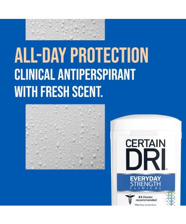 Certain Dri Everyday Strength Clinical Anti-Perspirant & Deodorant - Morning Fresh 2.6 oz (Pack of 2) | International Shipping Available - Buy Online on SooperMarket.com