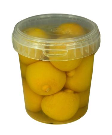 Hymor Moroccan salt lemons - 10x 500 gram container - pickled lemons in saltlake lemon made of Morocco lemons in the container vegan gluten -free tajine cous cous fish risotto