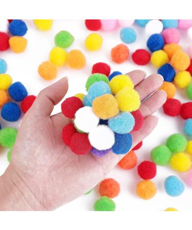 Molain 150Pcs 1 Inch Pom Poms - Assorted Colors for DIY Crafts and Party Decorations - Buy Online on SooperMarket.com