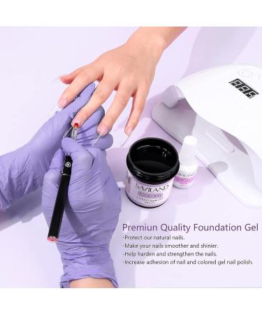 SAVILAND 3.5OZ Base Nail Coat - Gel Foundation for Gel Polish | Clear UV LED Soak Off | Professional Quality for Home Manicure - Buy Online on SooperMarket.com