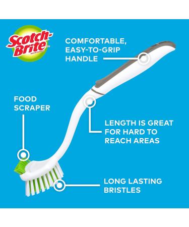Scotch-Brite Pot Pan and Dish Brush Flexible Bristles Double Sided Scrub Brush Pot and Pan Brush - Buy Online on SooperMarket.com
