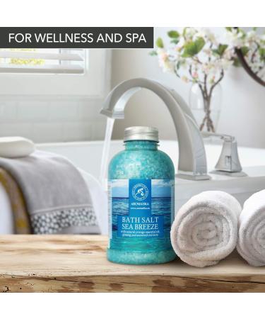 Bathing Salt Sea Breeze 600g - Natural Orange Oil Ginseng & Algae Extracts for Relaxation Sleep & Wellness | Aromatherapy Spa & Body Care - Buy Online on SooperMarket.com