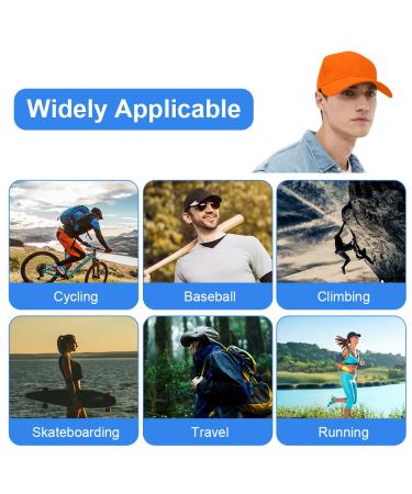 Aomig Unisex Baseball Cap - Adjustable Sun Protection Cap for Men & Women - Outdoor Running Tennis Golf Travel (Orange) - Buy Online on SooperMarket.com