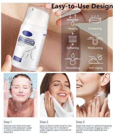 Go Ho Anti-Wrinkle Neck and Chest Cream - Firming & Moisturizing with Vitamin B5 & E for Sagging Skin Fine Lines | 1.7oz - Buy Online on SooperMarket.com