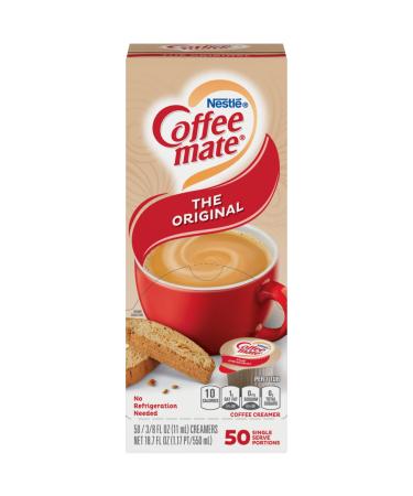 Nestle 35110 Coffee-Mate Original Flavor Creamer, Single Serve Portions, 50/Box