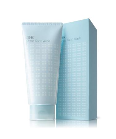 DHC Pore Face Wash - Exfoliating Cream Cleanser for Acne & Oily Skin | Foaming Pore-Minimizing Fragrance-Free 4.2 oz - Buy Online on SooperMarket.com