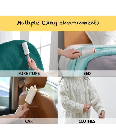 HapChron Extra Sticky Lint Roller Refills - Pack of 8, 800 Easy Tear Sheets - Fits Most Standard Size Rollers - Works Great On Pet Hair - Buy Online on SooperMarket.com