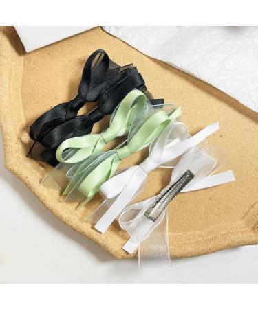JSGHGDF Ribbon Elegant 2000s Style Side Clip Hair Clip Elaborate Style Large knot Balletcore - Buy Online on SooperMarket.com