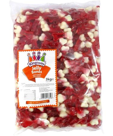 Kingsway Jelly Bones 3KG Fruit Flavoured Jelly Shapes - Buy Online on SooperMarket.com