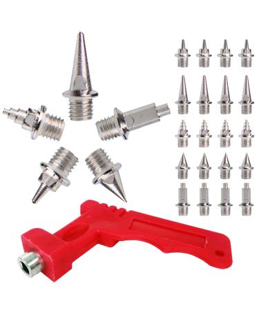 Ttyship 100 pieces spike nails spike nails athletics made of stainless steel with spike key spikes replacement dorns athletics for track shoes long jumping walk (silver color)