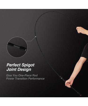 Piscifun Torrent Casting Rod - High Sensitive IM6 Carbon Fiber Fishing Rod | Lightweight Baitcasting Rod with Zirconium Oxide Rings | 6'9 Medium/M-2pcs - Buy Online on SooperMarket.com