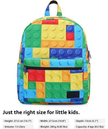 HotStyle TRENDYMAX Colorful Building Blocks Backpack - Two Sizes for School Girls, Boys & Preschool Kids - Buy Online on SooperMarket.com