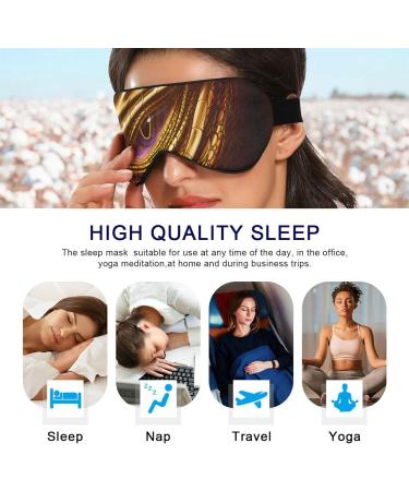 Haskirky Light Blocking Eye Mask Breathable and Adjustable Adult Men and Women Travel on Business Trips Yoga Meditation Light Smooth Comfortable Eye Mask Office Deep Sleep Goodies Golden Dragon Eye - Buy Online on SooperMarket.com