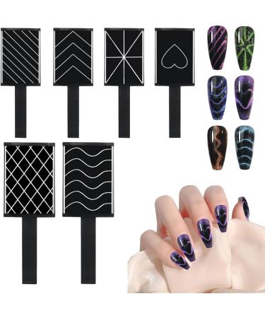 Nail Magnet Set - Manicure Nail Tool Set - Portable Nail Design Tools Accessories for Beginners Girls Manicurists - Buy Online on SooperMarket.com