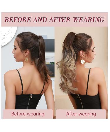 YUECI Clip-In Ponytail Extensions | Real & Synthetic Hair 45.72 cm #11 Perfect Braid Hair Extensions for Effortless Style - Buy Online on SooperMarket.com