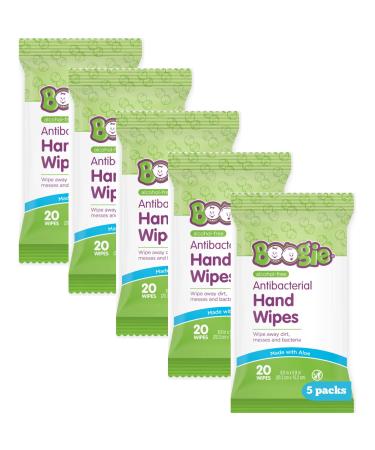 Baby Wipes by Boogie Wipes Baby Wipes Wet Wipes for Face Hand Body & Nose Alcohol-Free Hypoallergenic and Moisturizing Aloe 100 Count