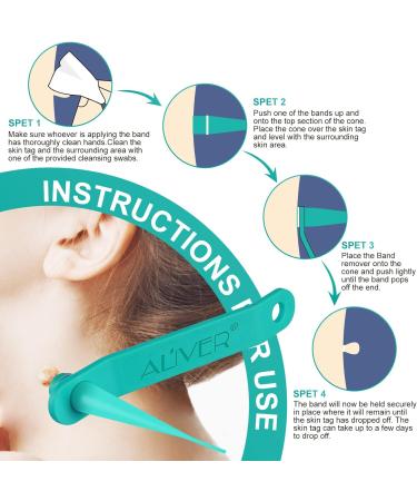 Skin Tag Remover 2 in 1 Kit for Medium/Large Skin Tags - Painless Mole Wart Treatment Tool for Face and Body - Buy Online on SooperMarket.com