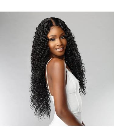 Sensationnel BUTTA Lace Wig - Bohemian 28 (1B) | Extra Wide Front Parting Space | Preplucked Natural Hairline | Human Hair Blend - Buy Online on SooperMarket.com