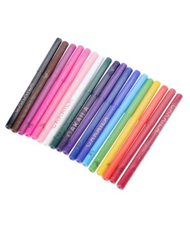 HAPINARY 18pcs Eyeliner Makeup Kit for Women Makeup Tools Cosmetics Eye Line Pencils Eyeshadow Pens Abs