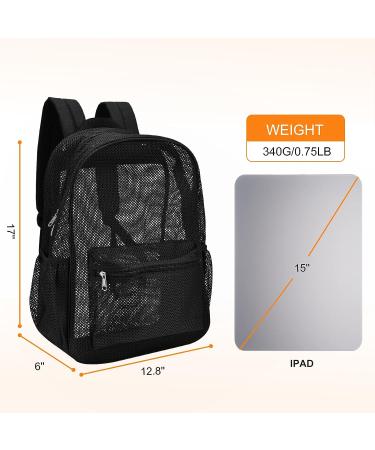 Heavy Mesh Beach Backpack with Padded Shoulder Strap - Ideal for Swimming, Diving & Outdoor Sports | Portable Oxygen Tank Carrier - Buy Online on SooperMarket.com