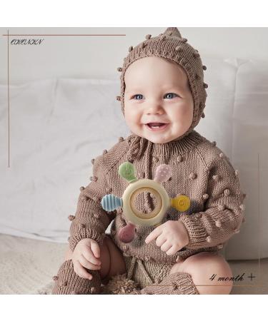 Okonkn Bei ring Baby 2024 | BPA-Free Silicone Teething Toy for 3-12 Months | Safe Accessories for Boys & Girls | 1 Piece - Buy Online on SooperMarket.com